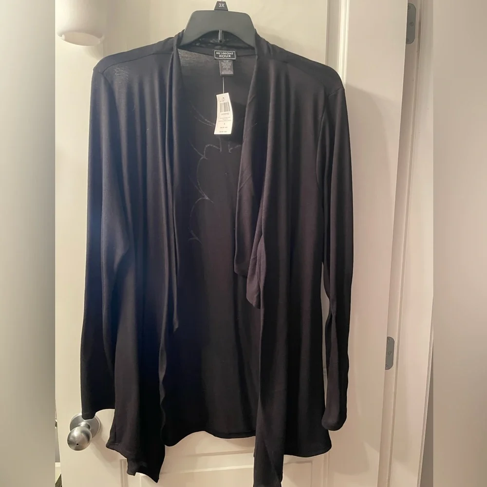 Bnwt hot topic size 2x waterfall cardigan with batwing - Picture 2 of 2